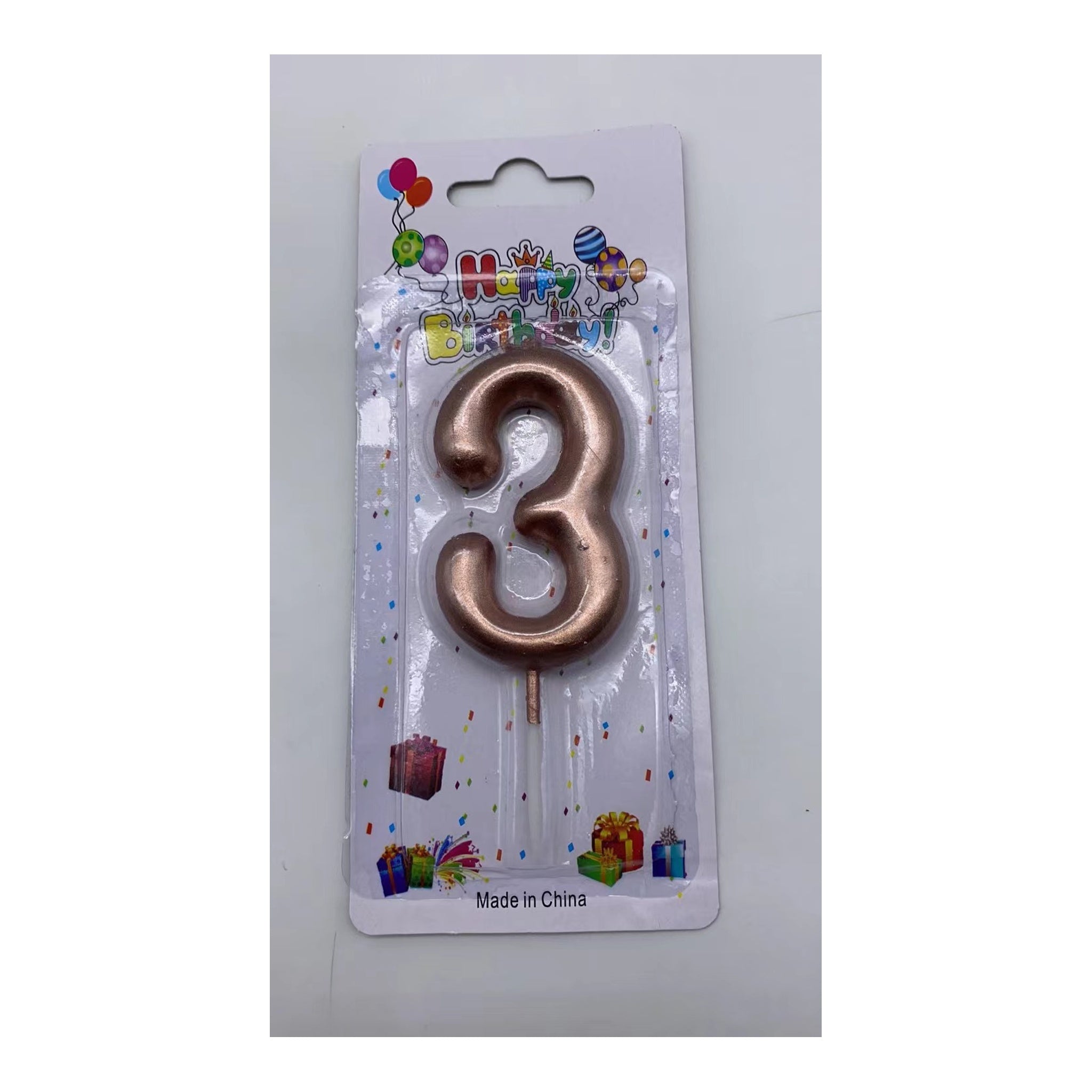Birthday Candle Rose Gold 3